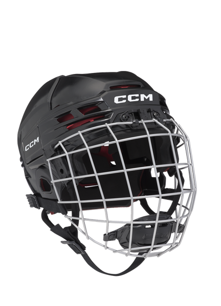 New CCM Black Tacks 70 Helmet Combo | Junior OSFA | #191520440343