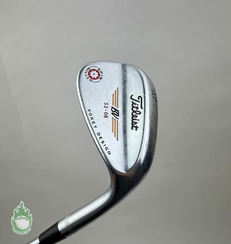 Used Right Handed Titleist Vokey Spin Milled 52*-08 Wedge Flex Steel Golf Club
