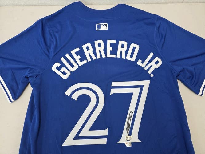 Blue Jays Vladimir Guerrero Jr Autographed Auto Signed Limited Jersey Royal COA