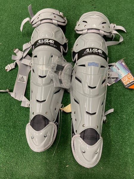 Gray All Star System 7 Catcher's Leg Guard (New)