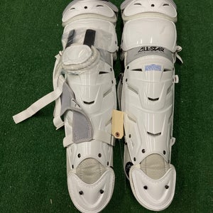 White All Star System 7 Axis Catcher's Leg Guard (New)