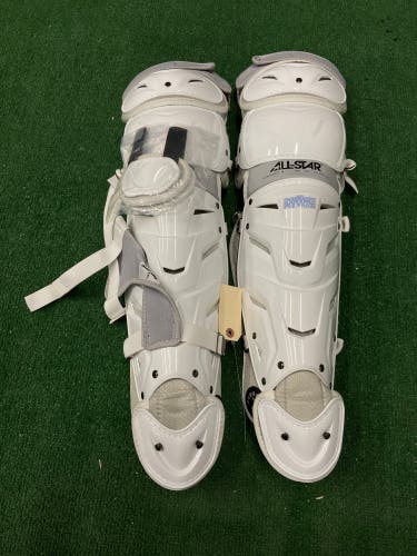 White All Star System 7 Axis Catcher's Leg Guard (New)