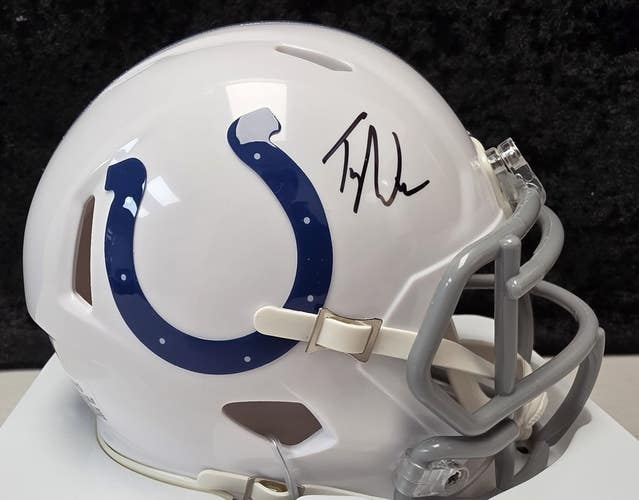 Indianapolis Colts TYLER WARREN Signed Auto Autographed Mini Helmet Fanatics