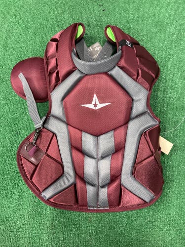 Maroon All Star System 7 Axis Catcher's Chest Protector (New)