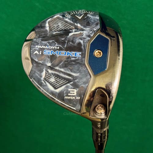 Callaway Paradym Ai Smoke Max D 15 Fairway Wood 3 Cypher Fifty 5.5 Regular
