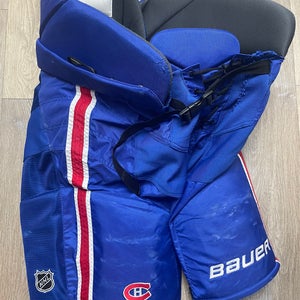 Pro Stock Bauer Nexus NHL Hockey Pants XL Montreal Canadiens Used