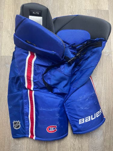 Pro Stock Bauer Nexus NHL Hockey Pants XL Montreal Canadiens Used