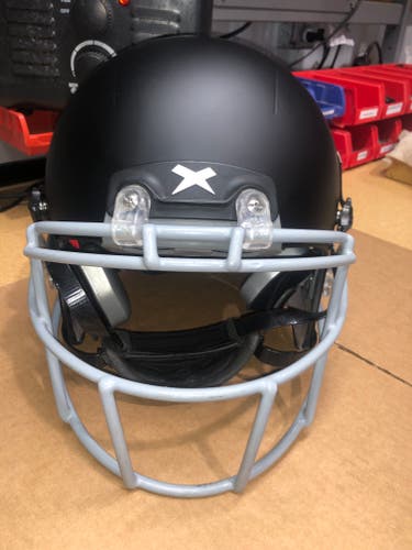USED XENITH X2E+ ADULT FOOTBALL HELMET - LARGE - FLAT BLACK