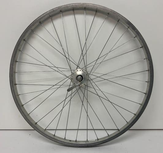 Vintage Araya 36-Spoke Silver Aluminum 26" QR Front Wheel Joytech Sealed Hub