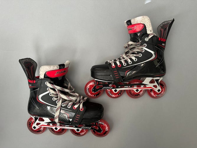Alkali Fire 1 Inline Skates Wide Width Size 8.5 E (Used Skates / New Wheels)