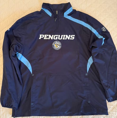 Pittsburgh Penguins Team Issue Navy Winter Classic/Alternate  Men's Large Reebok Jacket (New)