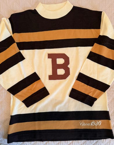 Vintage Boston Bruins Heritage 1930 Wool Sweater (Large Men's CCM)