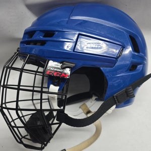 CCM Tacks X Pro Hockey Helmet Pro Stock Medium NCAA Used With Cage (14502)