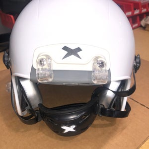 USED XENITH X2E+ ADULT FOOTBALL HELMET - LARGE - METALLIC WHITE