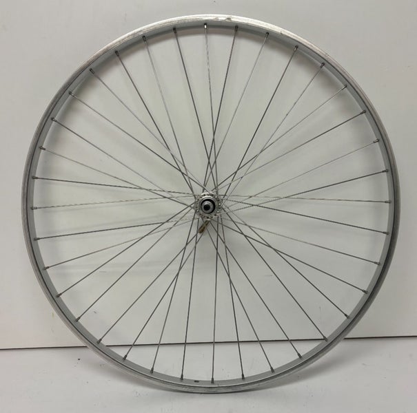 Vintage Araya PX-35 36-Spoke Silver Aluminum 700C Front Wheel Fast Shipping