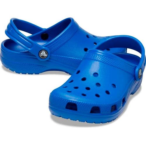 Crocs Classic 206991-4KZ Clogs Kids 11 Blue Bolt Round Toe Slip On Shoes TLW231