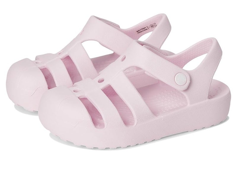 Crocs Classic 210626-6ZW Kids US 10 Pink Milk Round Toe Fisherman Sandals TLW212