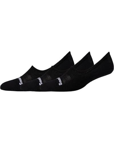 Smartwool Everyday Men's L Black Cushion No Show Crew Cut Socks Pack of 3 TLW204