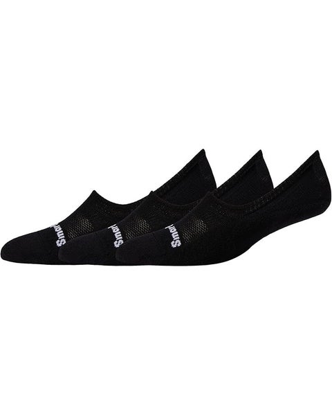 Smartwool Everyday Men's L Black Cushion No Show Crew Cut Socks Pack of 3 TLW204