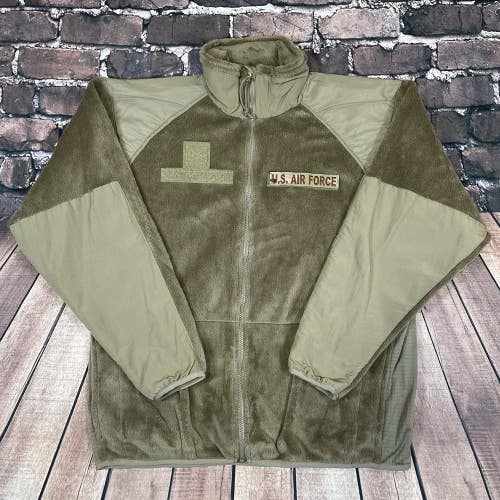 U.S. Air Force Fleece Jacket Size Large Regular Cold Weather Gen III Polartec