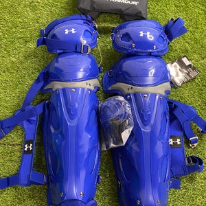 Blue Under Armour Converge II Pro Series Catcher's Leg Guard (New)