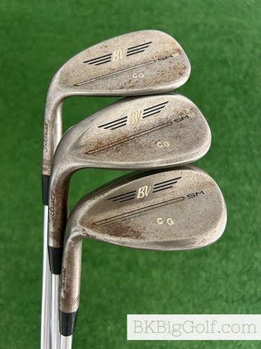 LH Titleist Vokey SM9 Raw 3 Wedge Set (52, 56, & 60 Degrees)