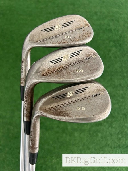 LH Titleist Vokey SM9 Raw 3 Wedge Set (52, 56, & 60 Degrees)