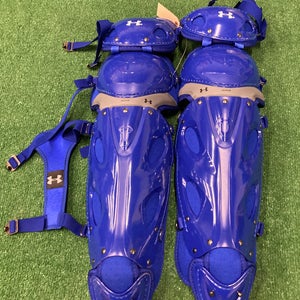 Blue Under Armour Converge II Pro Series Catcher's Leg Guard (New)