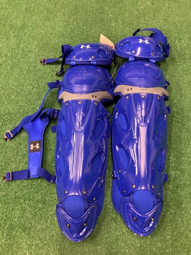 Blue Under Armour Converge II Pro Series Catcher's Leg Guard (New)