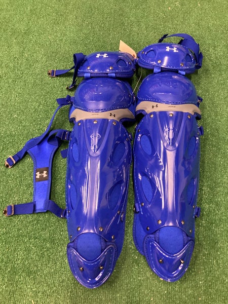 Blue Under Armour Converge II Pro Series Catcher's Leg Guard (New)