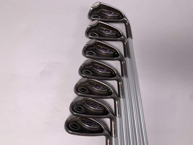 Ping Rhapsody Iron Set 6-PW+GW+SW Red Dot 1* Flat ULT 129 Ultra Light Ladies RH