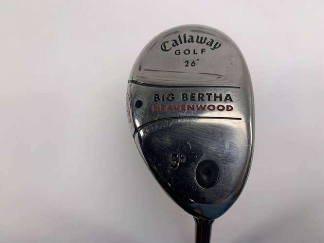 Callaway Big Bertha Heavenwood 5 Hybrid 26* RCH 75w Senior Graphite Mens RH