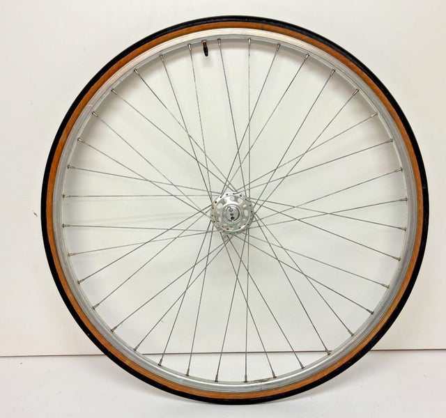 Vintage Rigida 36-Spoke Aluminum 700C Front Wheel Campagnolo Record Hub +Tire