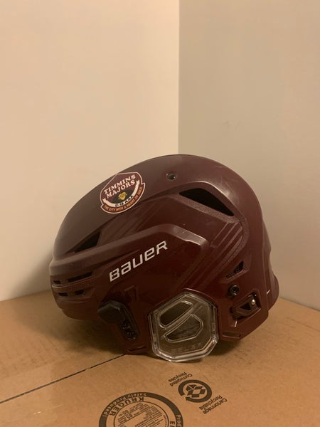 Medium Maroon Bauer Re-Akt 85 Helmet (Used)