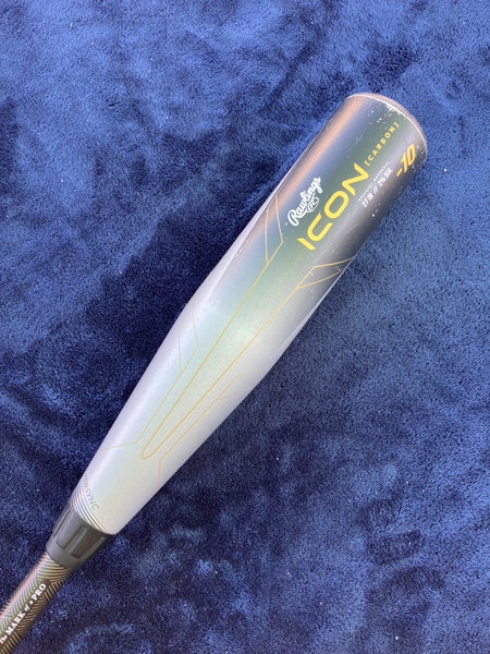 2023 Rawlings Icon Composite Bat USABat Certified (-10) Composite 17 oz 27" (Used)