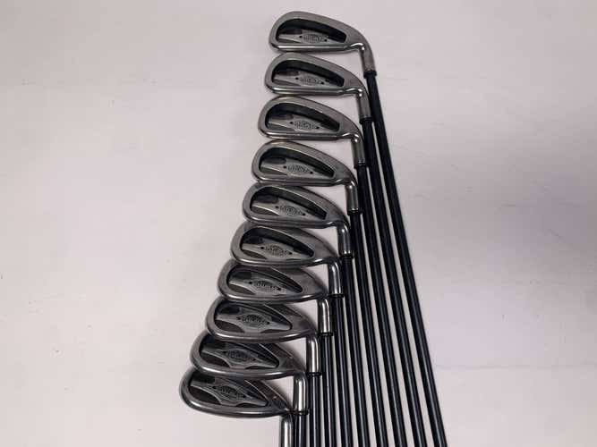 Callaway X-14 Iron Set 3-PW+SW+LW Steelhead X-14 Gems Regular Graphite Mens RH
