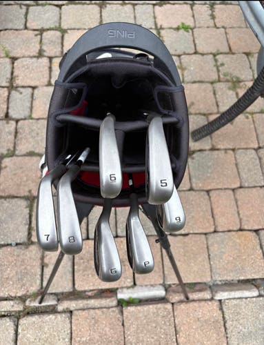 Cobra Darkspeed Irons (LH) – 5-G – KBS Tour Lite Stiff – Upgraded Grips