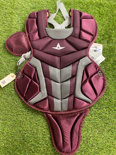 Maroon All Star System 7 Axis Catcher's Chest Protector (New)