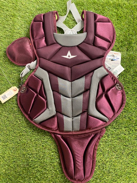 Maroon All Star System 7 Axis Catcher's Chest Protector (New)