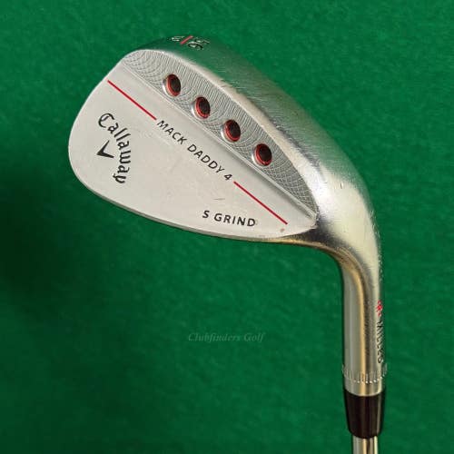 Callaway Mack Daddy 4 Chrome 56-10S 56 Sand Wedge DG 115 S200 TI Steel Stiff