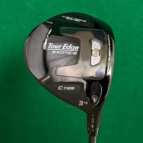 Tour Edge Exotics C725 15 Fairway 3 Wood Project X Denali Blue 6.0 70g Stiff
