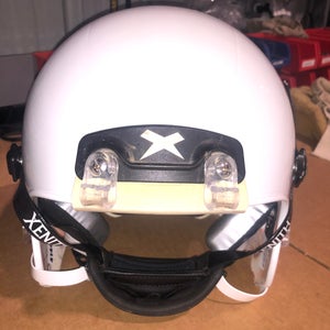 USED XENITH X2E+ ADULT FOOTBALL HELMET - LARGE - METALLIC WHITE