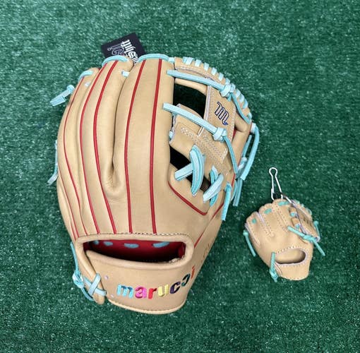 Marucci Nightshift Coloring Book  11.5" Infield Baseball Glove w/ Mini Keychain