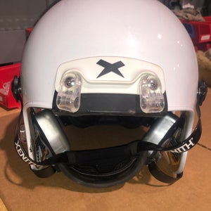 USED XENITH X2E+ ADULT FOOTBALL HELMET - LARGE - METALLIC WHITE