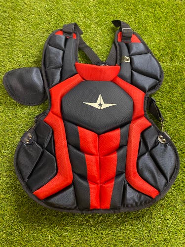 Black All Star System 7 Axis Catcher's Chest Protector (New)