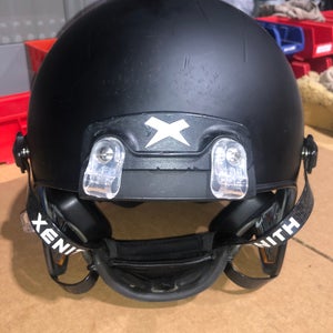 USED XENITH X2E+ ADULT FOOTBALL HELMET - LARGE - FLAT BLACK