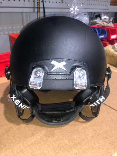 USED XENITH X2E+ ADULT FOOTBALL HELMET - LARGE - FLAT BLACK