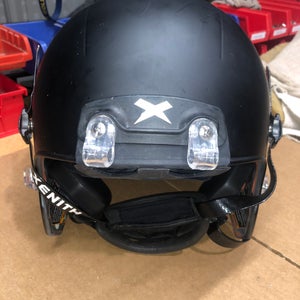 USED XENITH X2E+ ADULT FOOTBALL HELMET - LARGE - FLAT BLACK