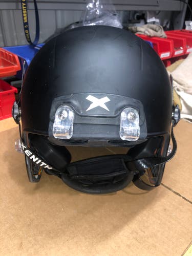 USED XENITH X2E+ ADULT FOOTBALL HELMET - LARGE - FLAT BLACK
