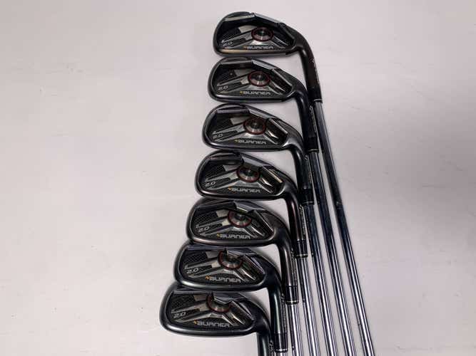 TaylorMade Burner 2.0 Iron Set 4-PW SuperFast 85g Stiff Steel Mens RH